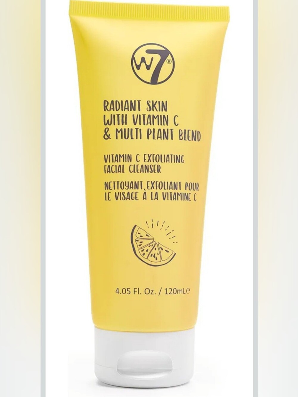 W7 Radiant Skin Vitamin C Exfoliating Facial Cleanser - SEALED